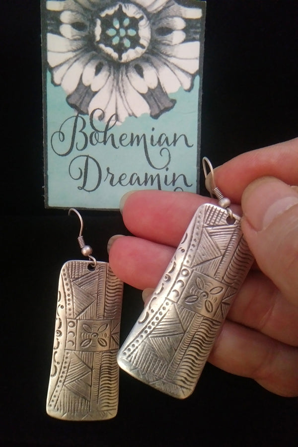 Boho Tribal Earrings in Bohemian Jewelry